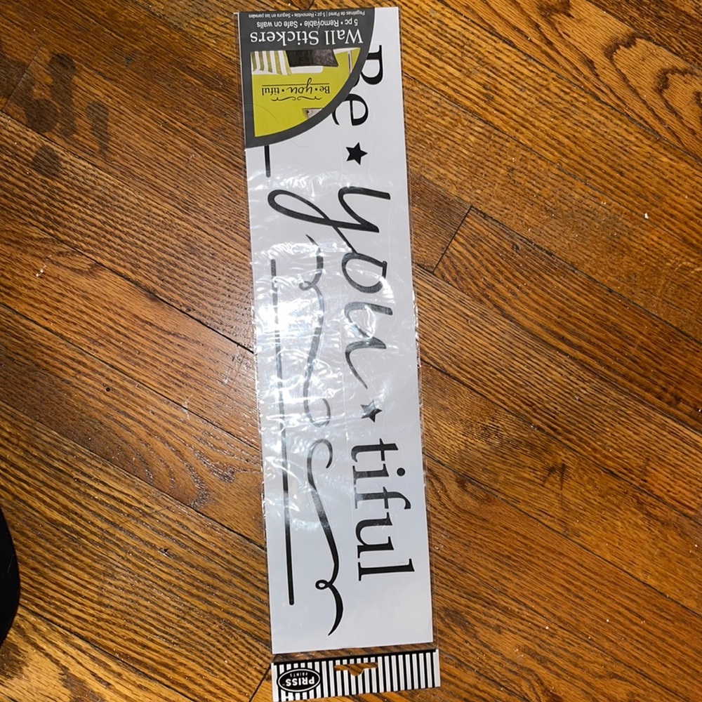 NWOT Be You Tiful Wall Stickers